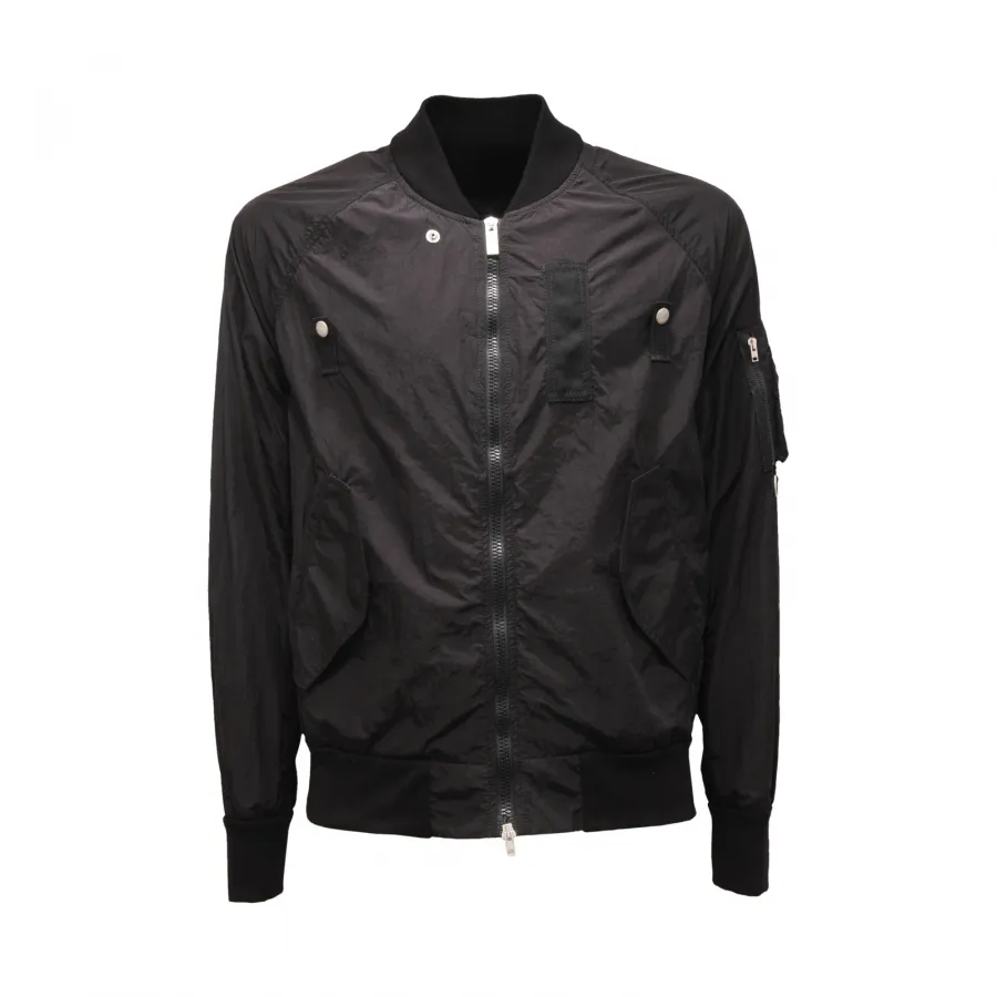 0312AT giubbotto antivento uomo PAOLO PECORA man jacket black