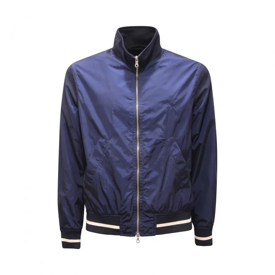 1365AT giubbotto antivento uomo BROOKSFIELD man jacket blue
