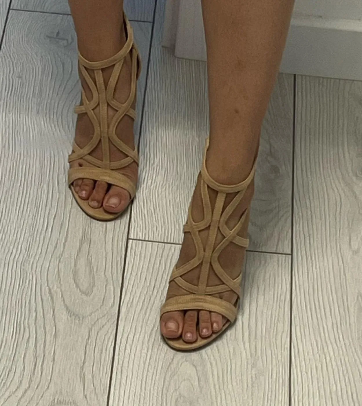 2023 Donne Gladiatore Tacchi Sandali Fetish 11 cm Tacchi Alti Stivali Lady Peep Toe Moda Giallo Blu Sandles Estate Strippe