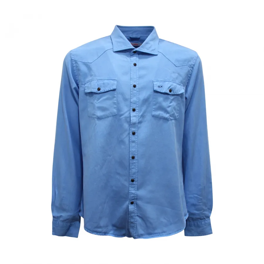 5175AZ CAMICIA UOMO SUN68 GARMENT DYE MAN SHIRT