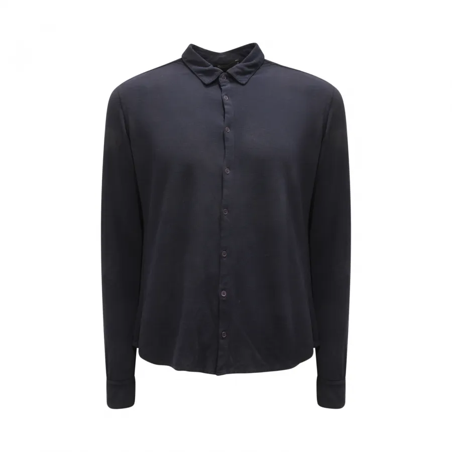 7010AZ CAMICIA POLO slim UOMO KANGRA MAN SHIRT BLUE