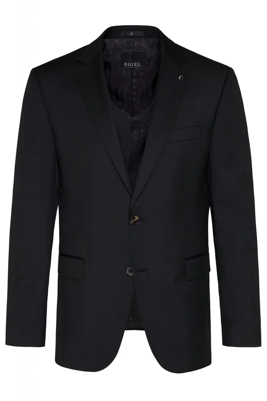 Abito digel nero drop sei modern fit lana reda super 110's
