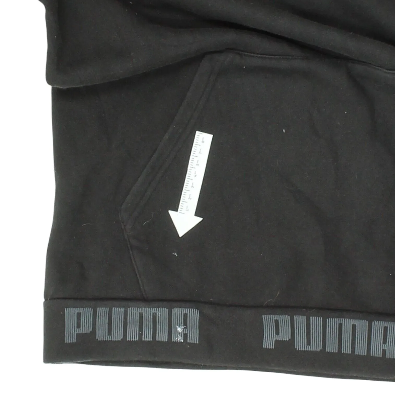 AC Milan Mens Black Puma Pullover Hoodie | Football Sportswear Jumper Hoody VTG