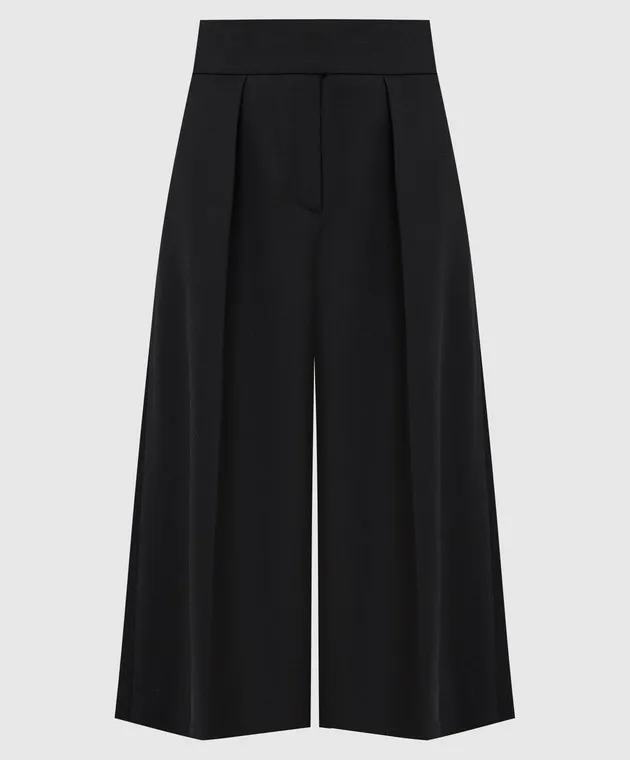 ALEXANDRE VAUTHIER Pantaloni culotte in lana nera 214SK14590193