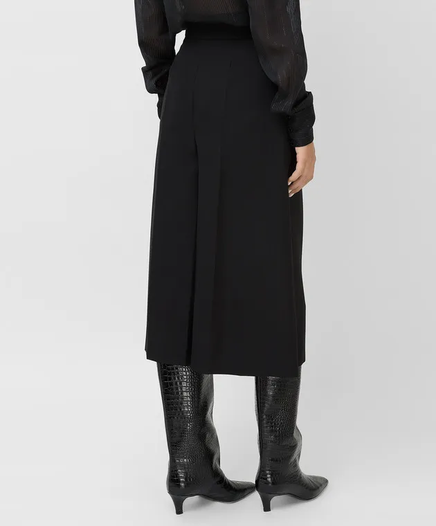ALEXANDRE VAUTHIER Pantaloni culotte in lana nera 214SK14590193