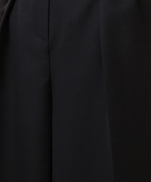 ALEXANDRE VAUTHIER Pantaloni culotte in lana nera 214SK14590193