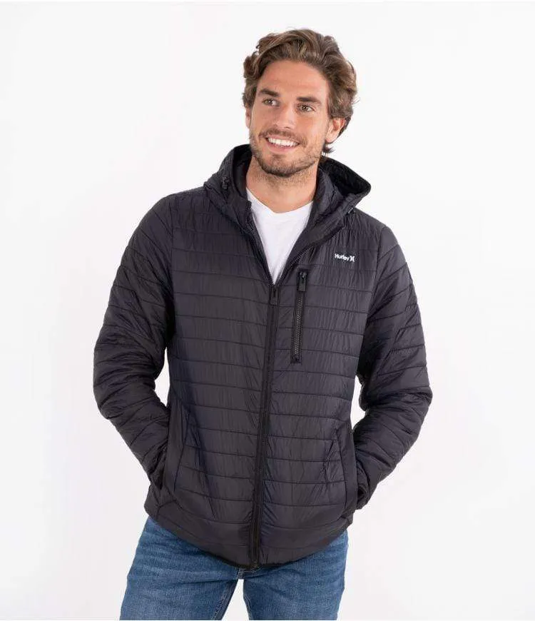 Balsam Quilted Packable Jacket Black