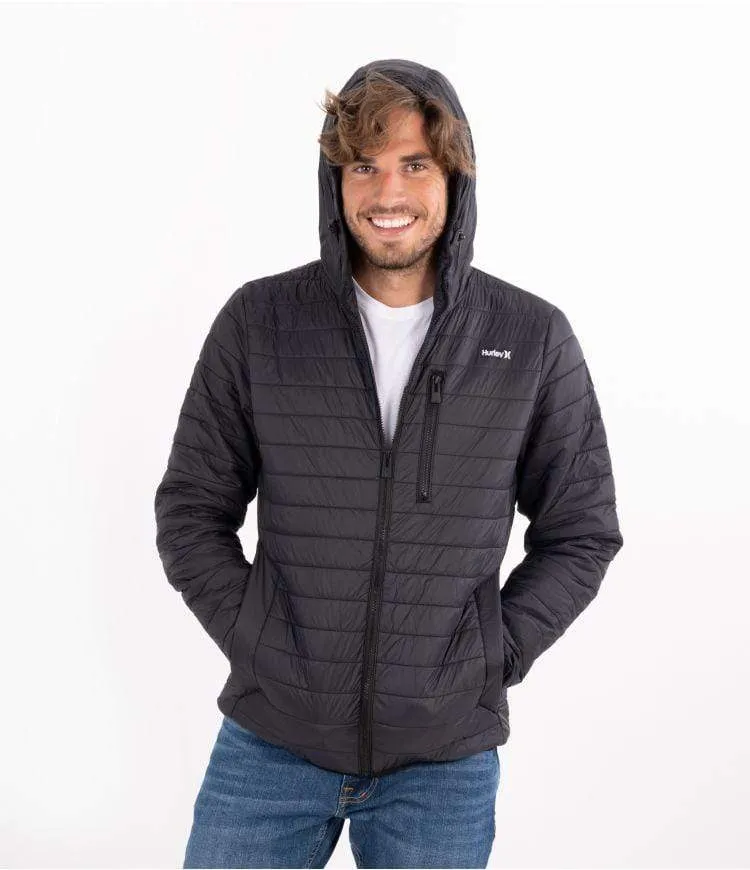 Balsam Quilted Packable Jacket Black