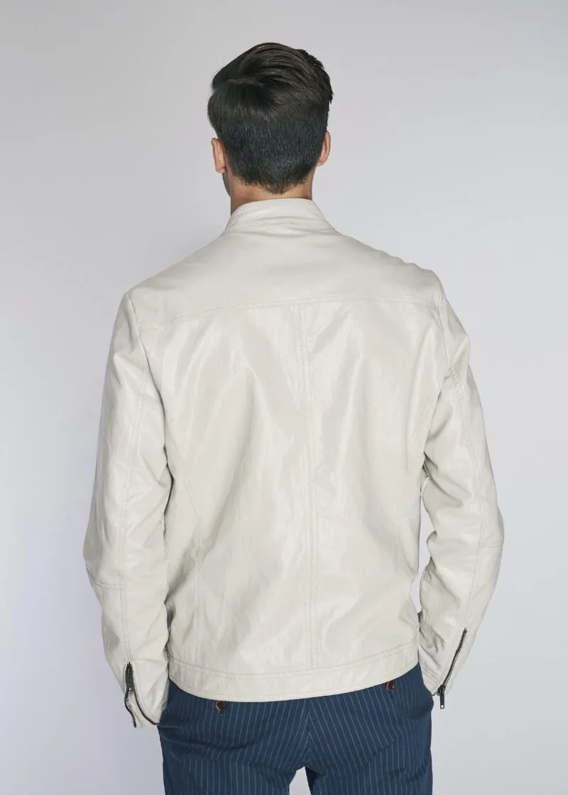 Biker jacket con tasche zip