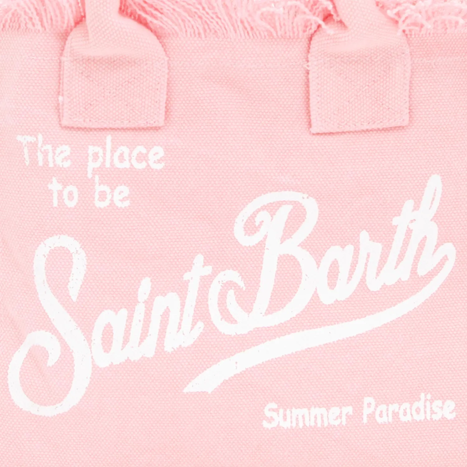 Borsa A Mano Mini Colette Rosa Con Loghi Bianchi