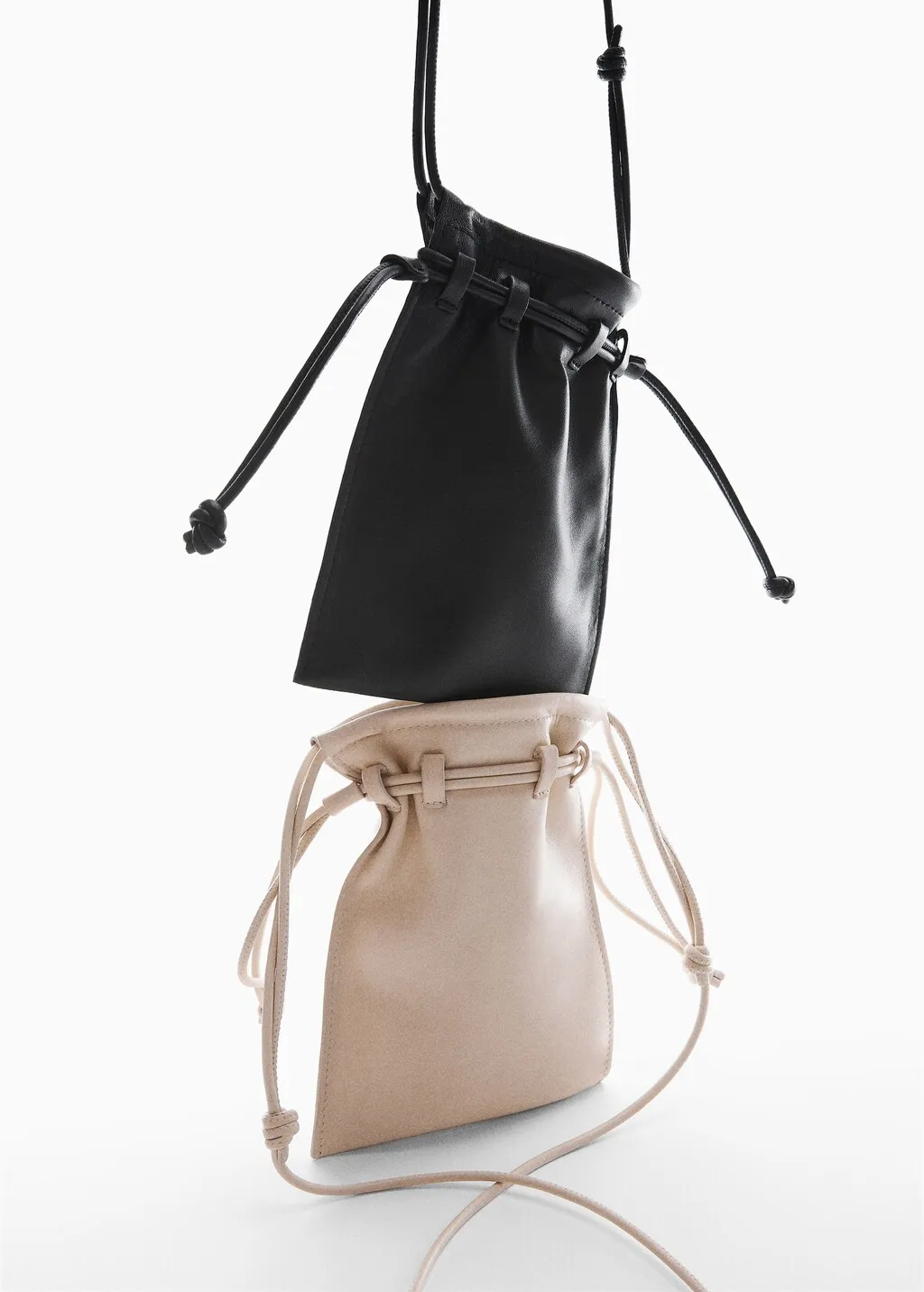Borsa a sacco pelle mini