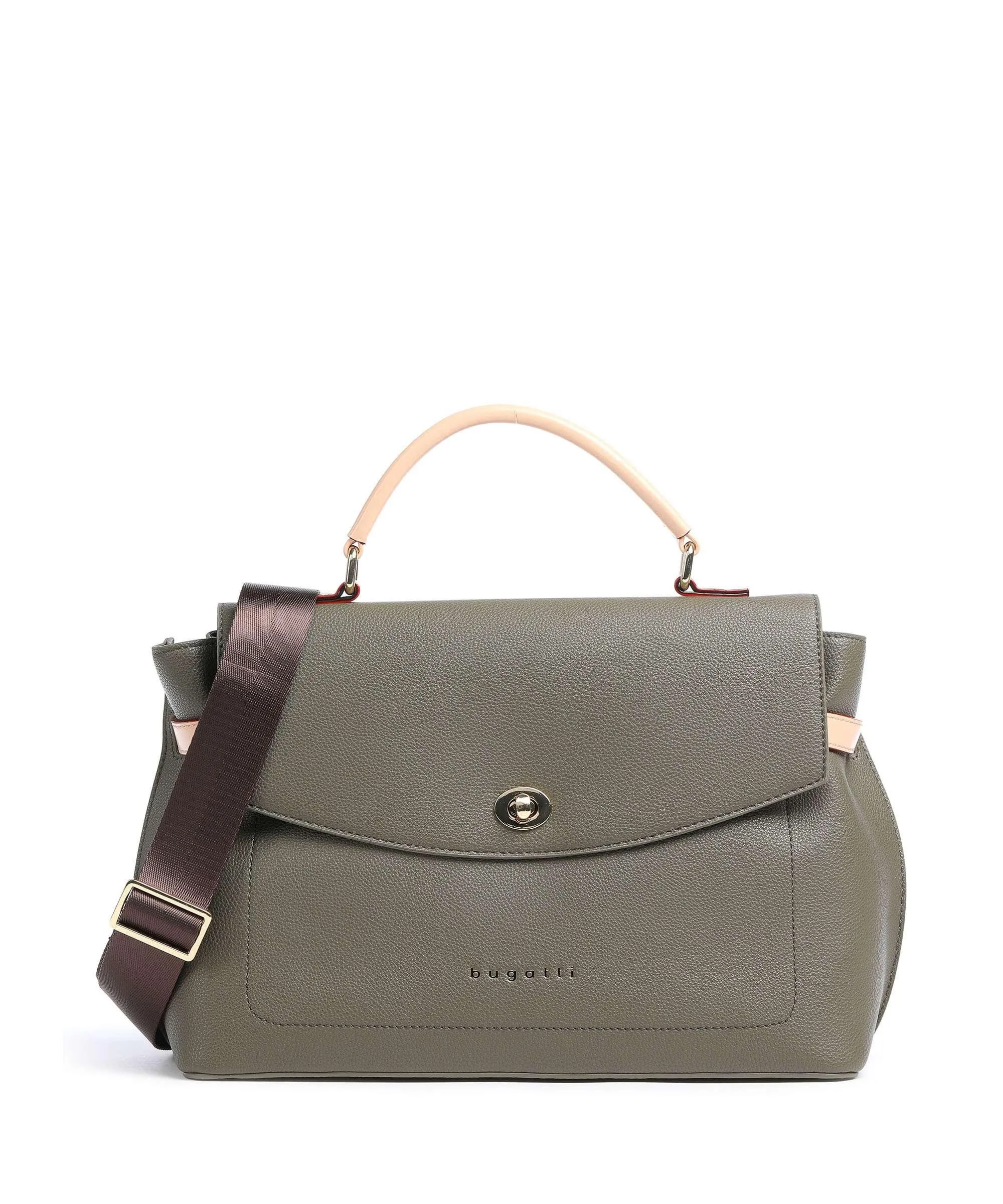 Bugatti Ella Borsa a mano pelle sintetica verde-oliva  