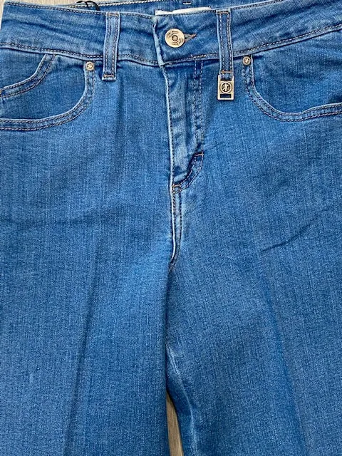 CafèNoir Denim Culotte Pants Greta C7JJ3150 B030 light sky