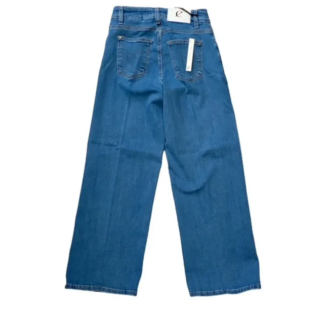 CafèNoir Denim Culotte Pants Greta C7JJ3150 B030 light sky