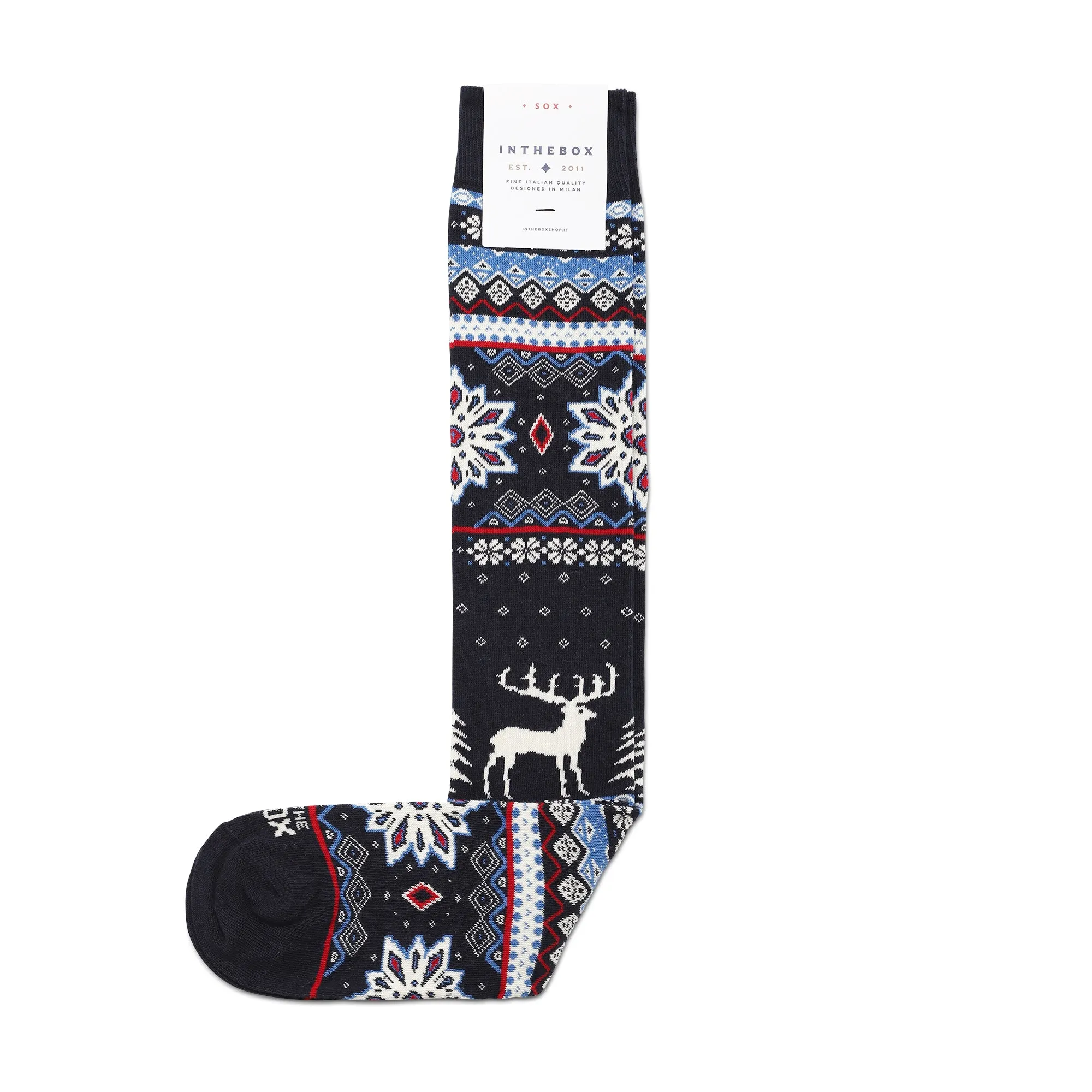 Calze lunghe christmas - CHRISTMANS4 BLU