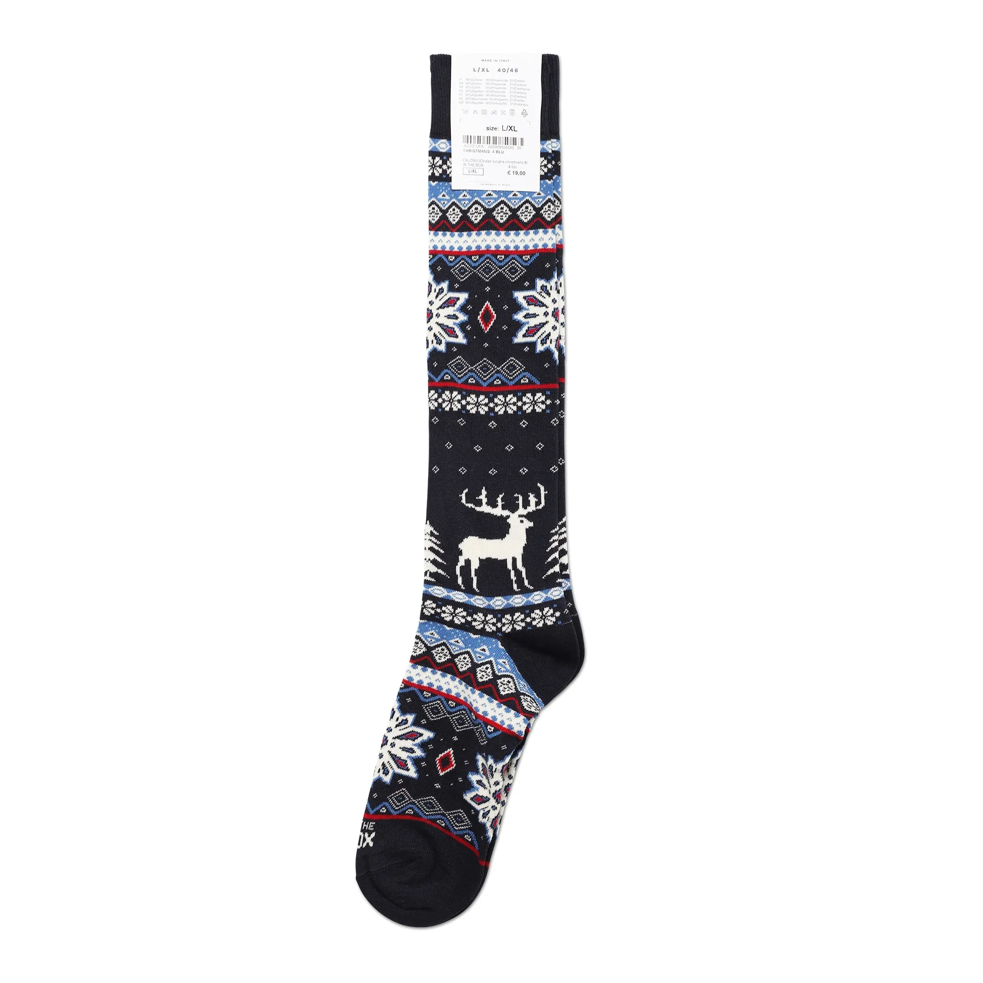 Calze lunghe christmas - CHRISTMANS4 BLU