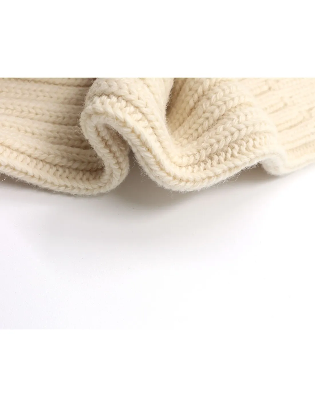 CALZINO LUNGO IN 100% LANA A TRICOT GROSSO "EXTRA"