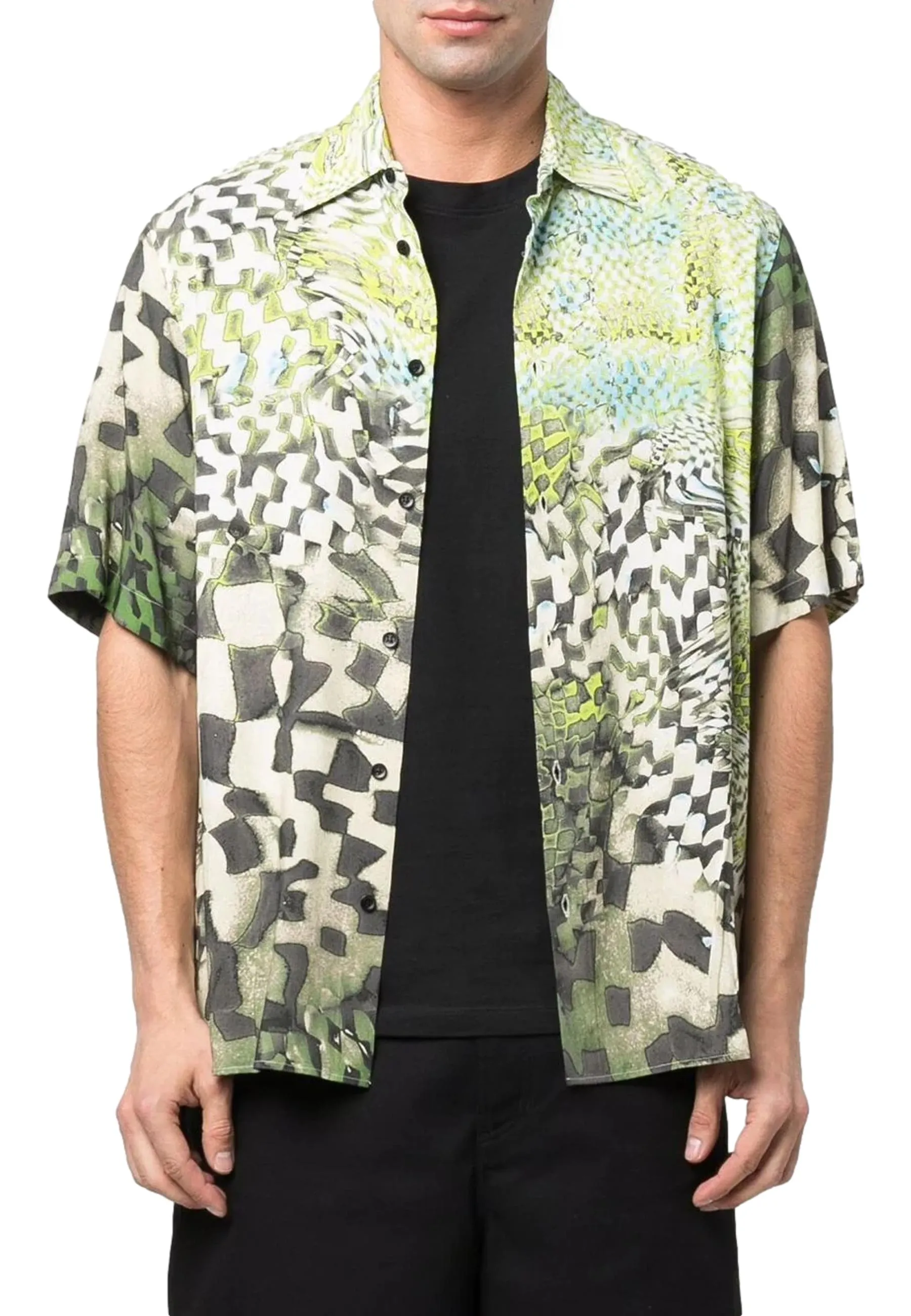 Camicia stampa serpente cavalli