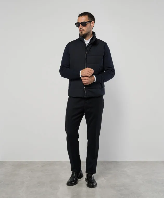 Canali Gilet trapuntato blu SG02953O40944