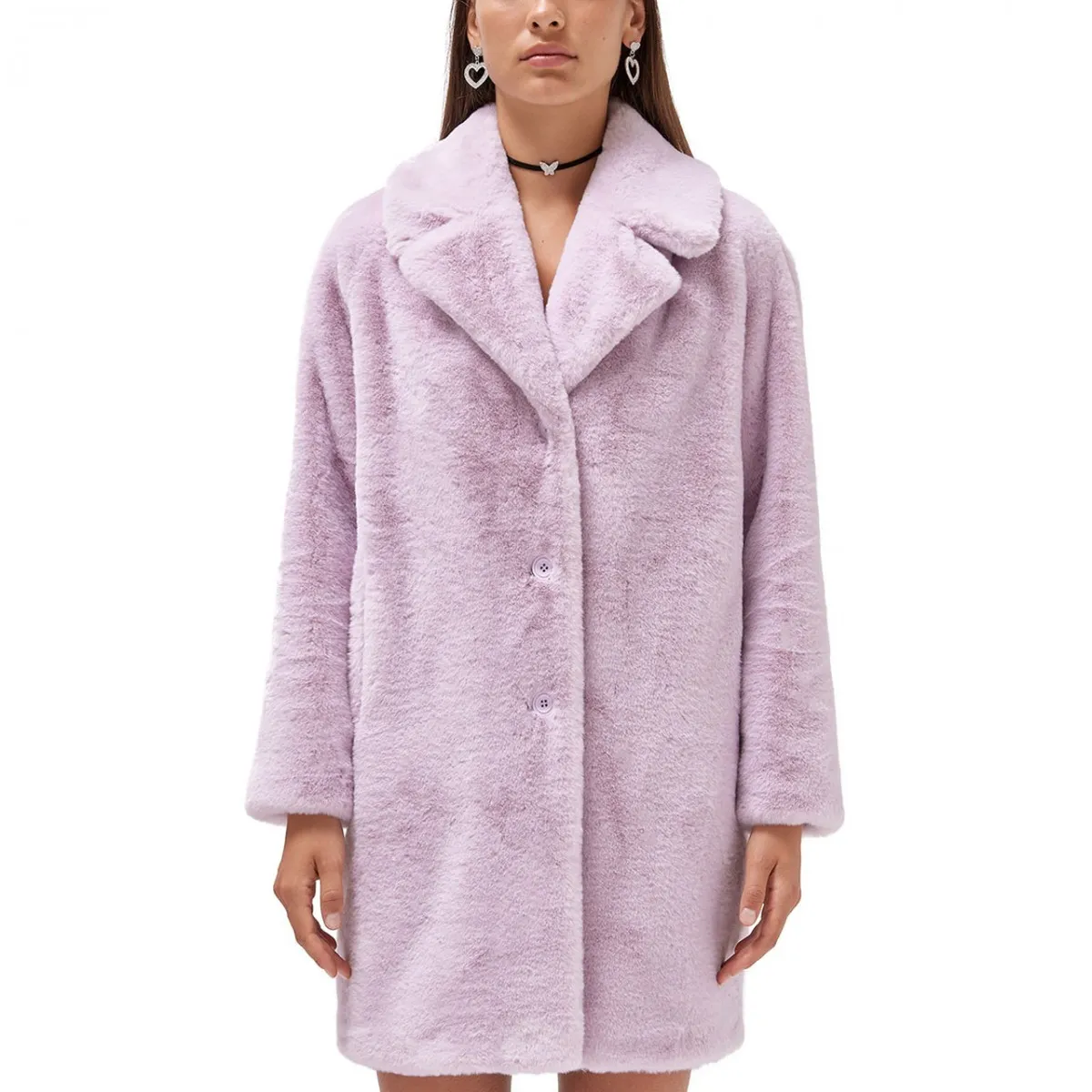 Cappotto In Faux Fur