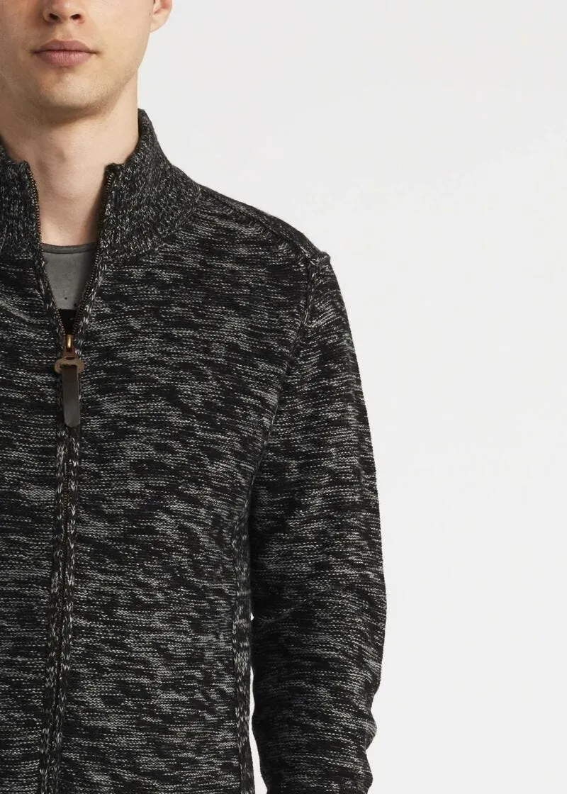 Cardigan con toppe motivo check