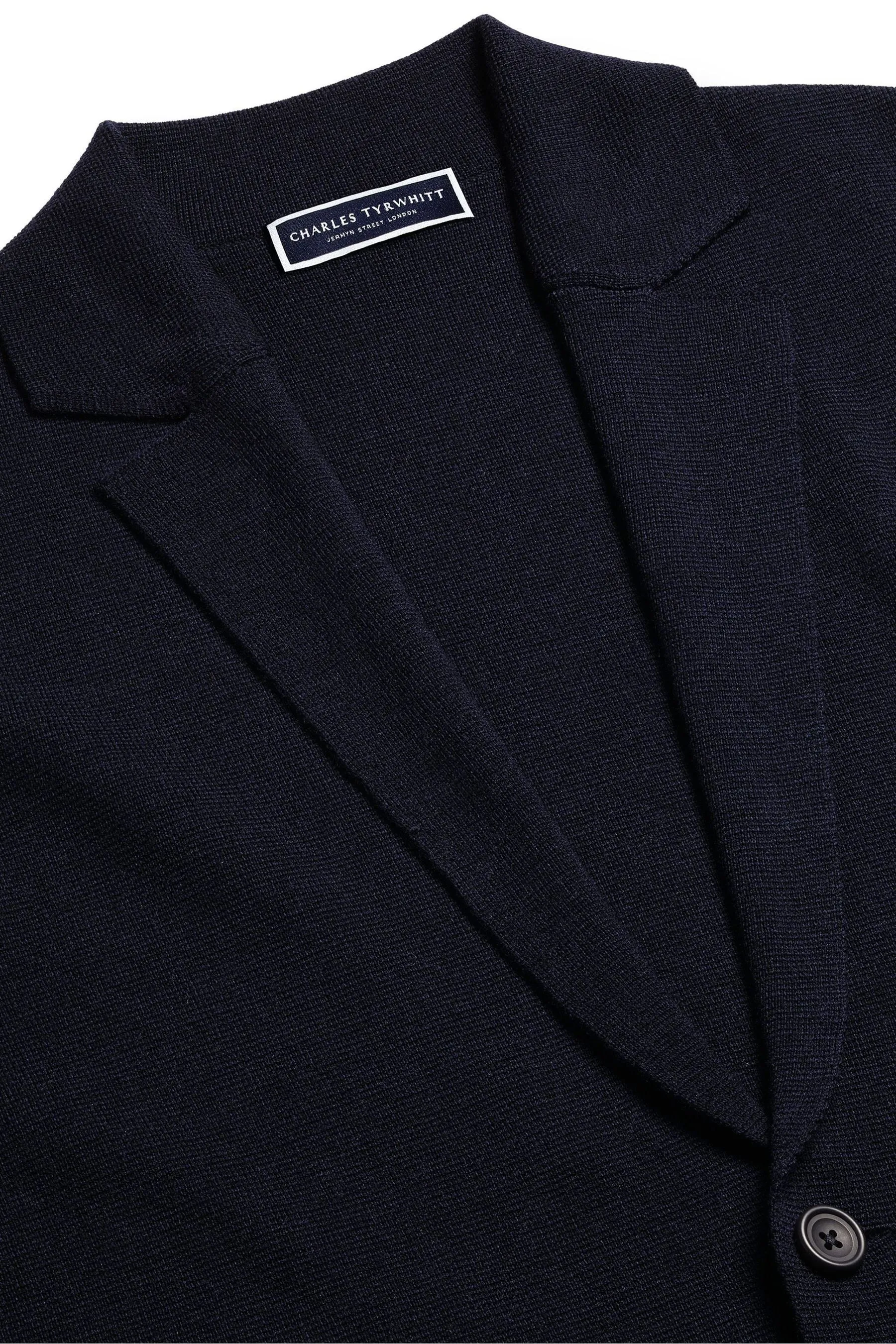 Charles Tyrwhitt - Blazer in lana merino con bottoni