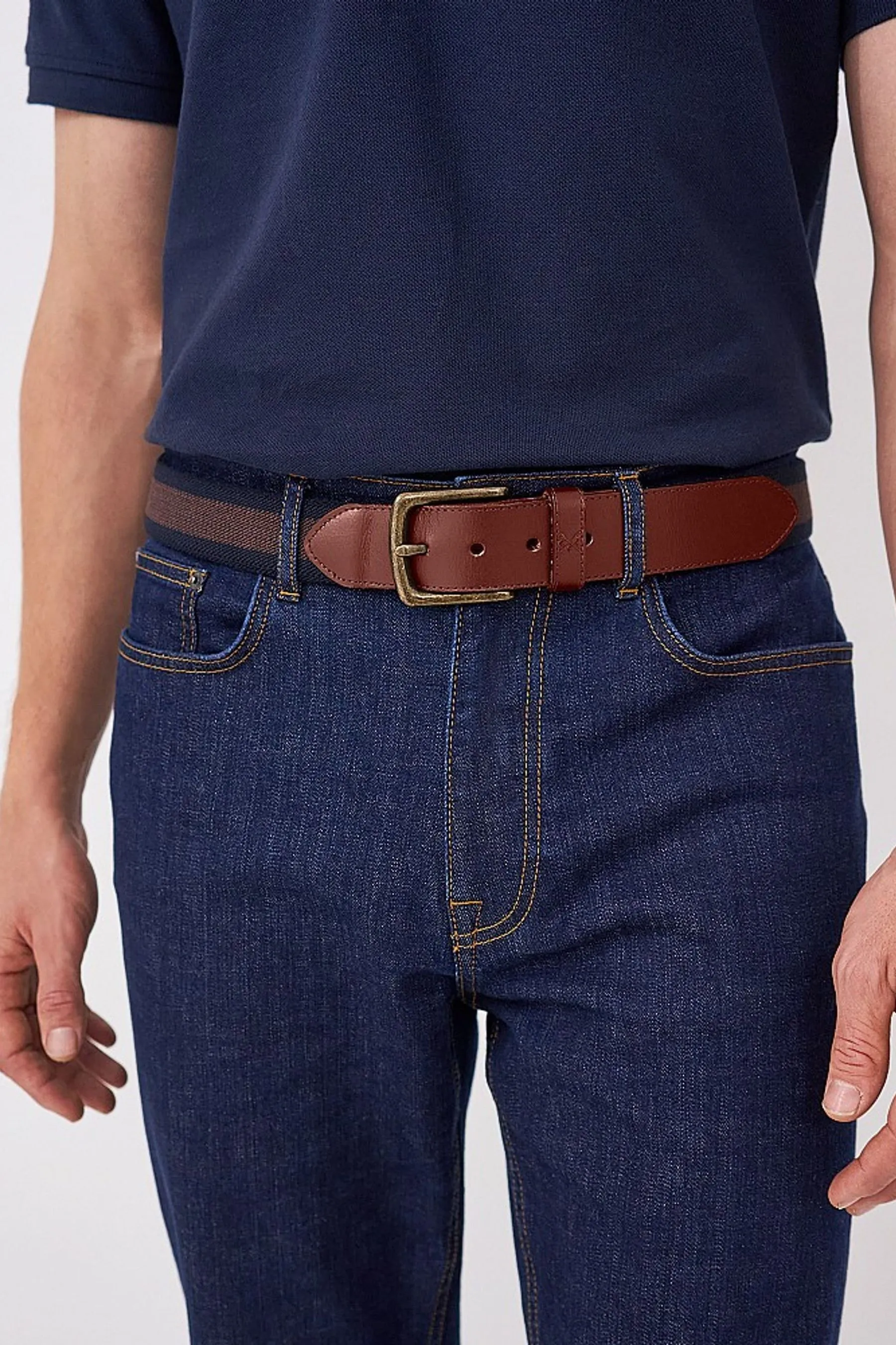 Crew Clothing - Cintura elasticizzata in tessuto
