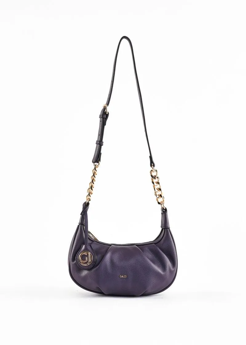 Crossbody a pieghe viola