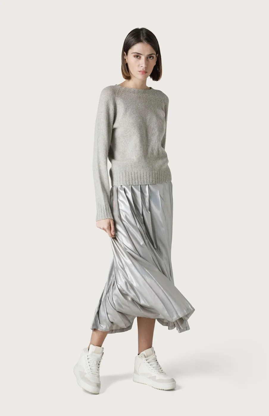 Donna Seventy Venezia  | Gonna A Pieghe Laminata