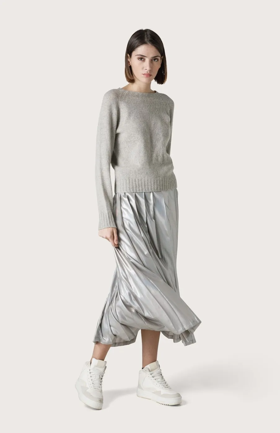Donna Seventy Venezia  | Gonna A Pieghe Laminata