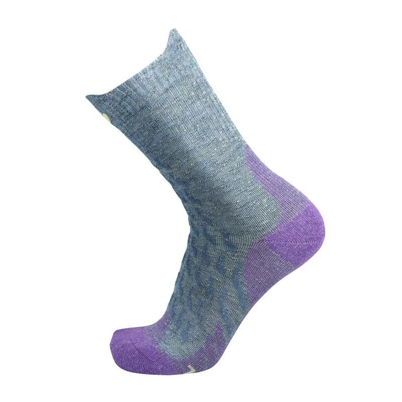 Donna THERM-IC Trekking calzini di lino ultracool (grigio / viola)