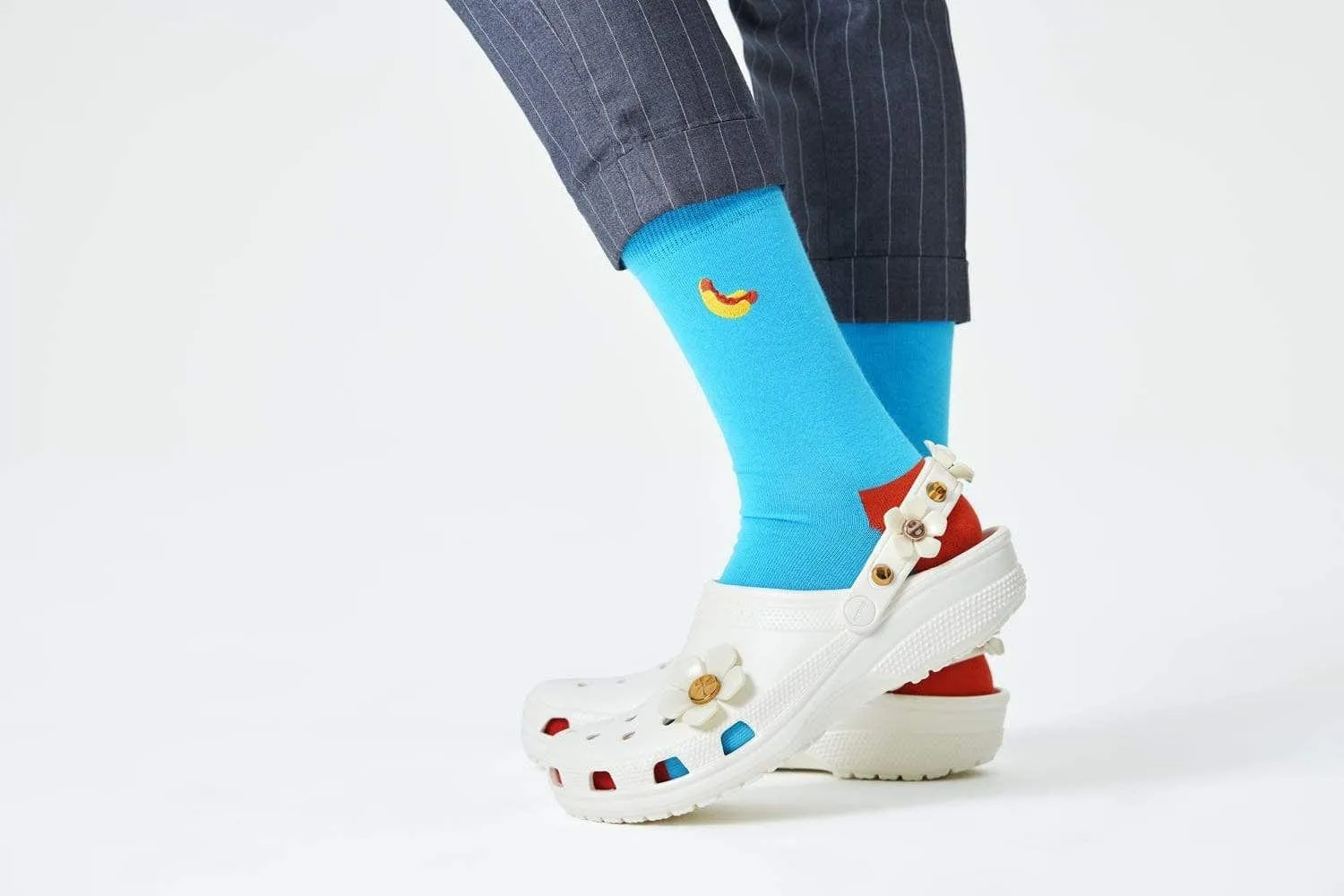 Embroidery Hot Dog Sock 6700