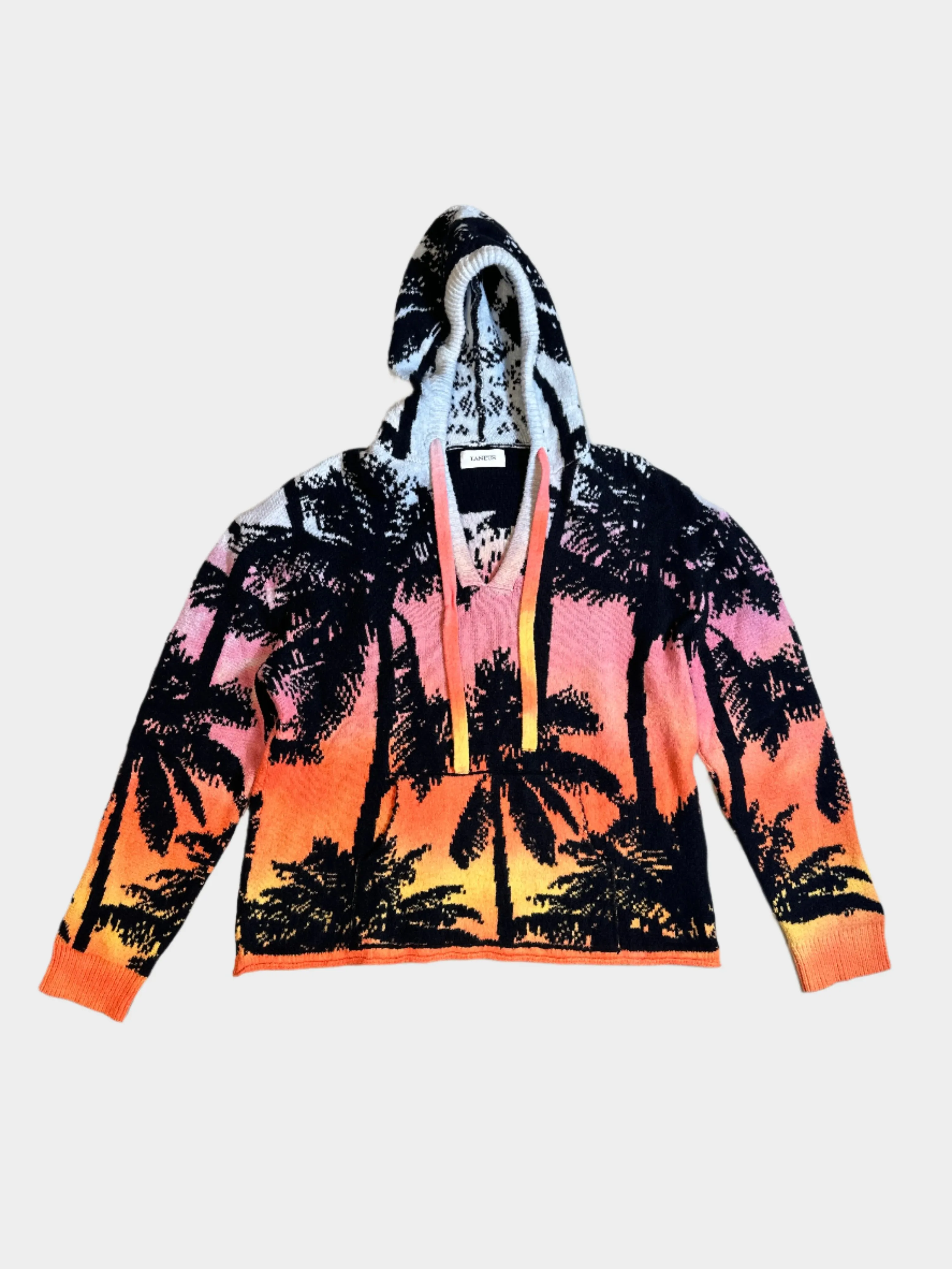 Faded Palm Jacquard Hoodie
