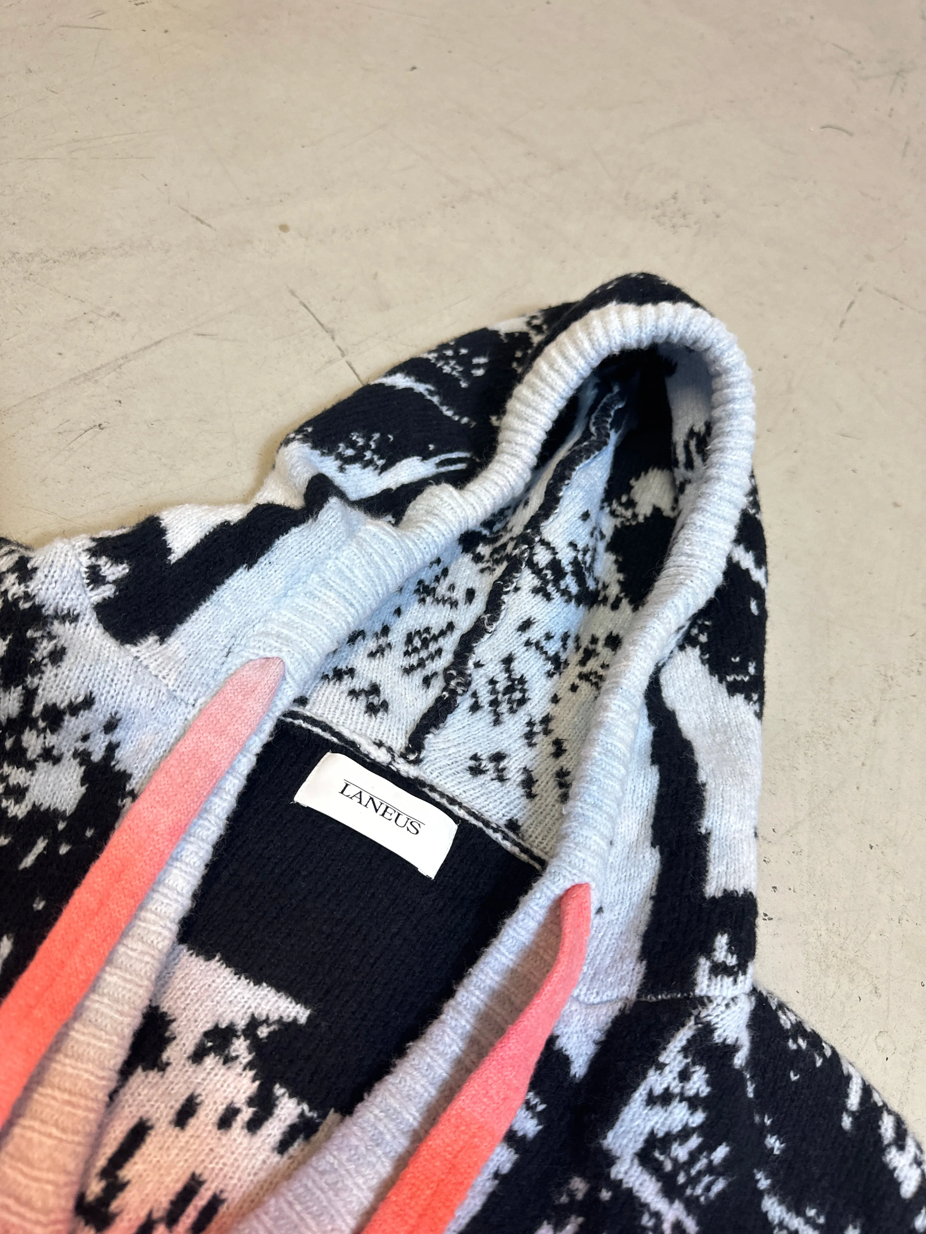Faded Palm Jacquard Hoodie