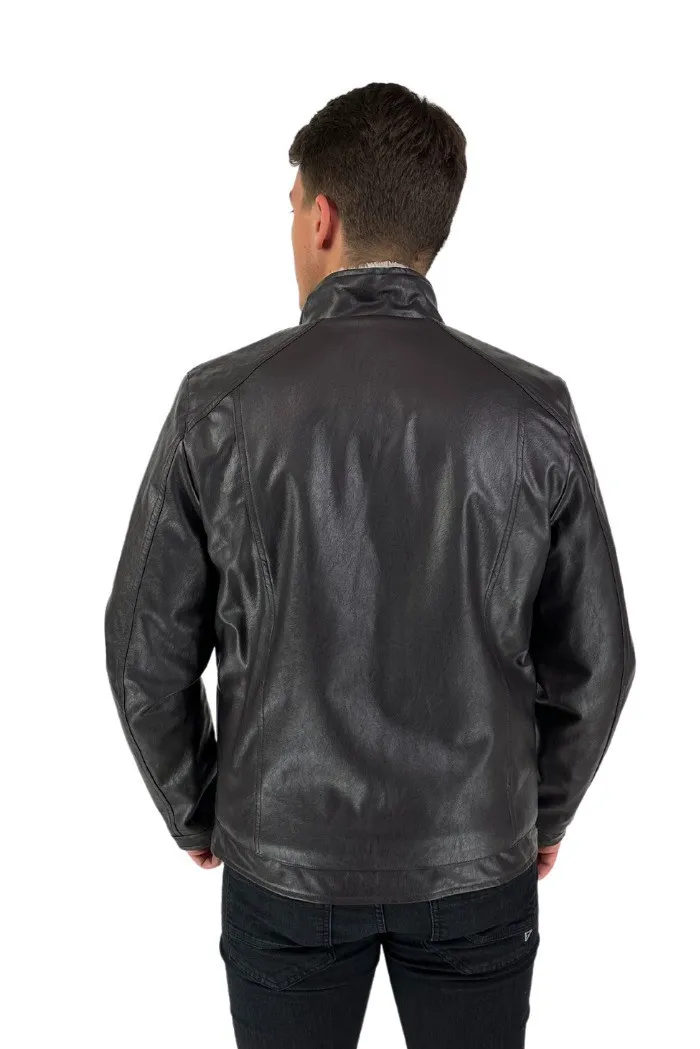 Fifty Four biker in ecopelle con interno in ecopelliccia Issuef281