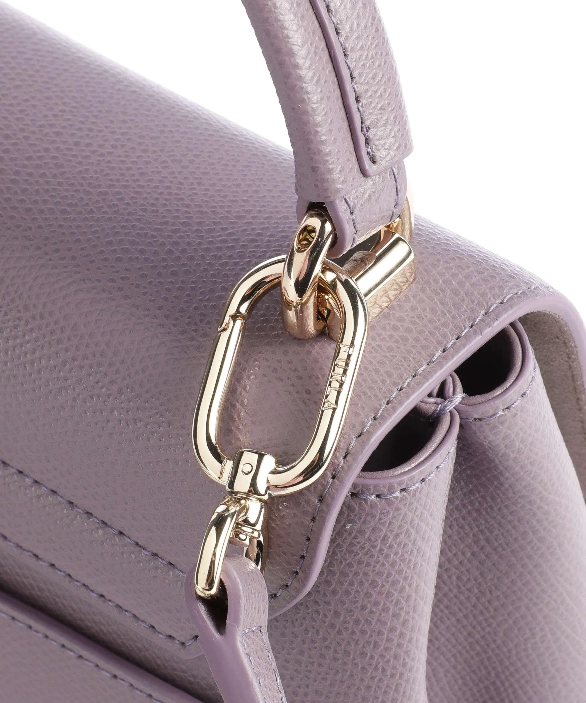  Furla 1927 Mini Borsa a tracolla pelle granulata viola  