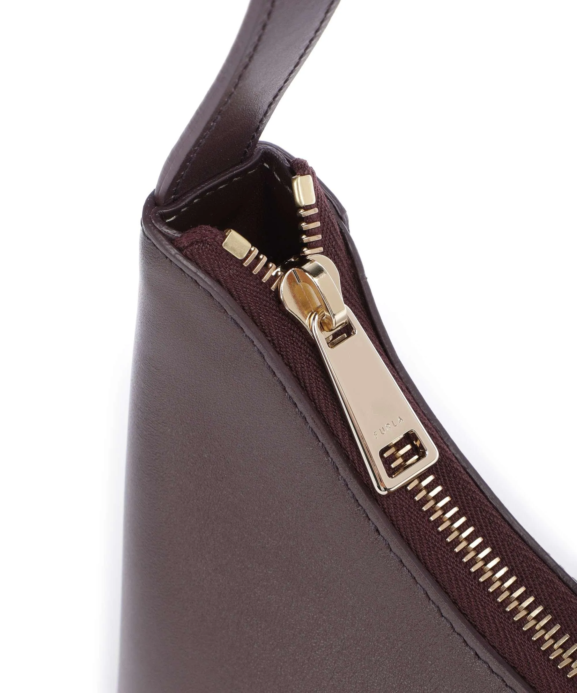  Furla Diamante S Borsa a spalla pelle rosso bordò  