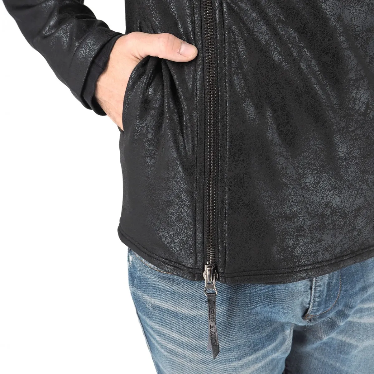Giacca In Pelle Nero