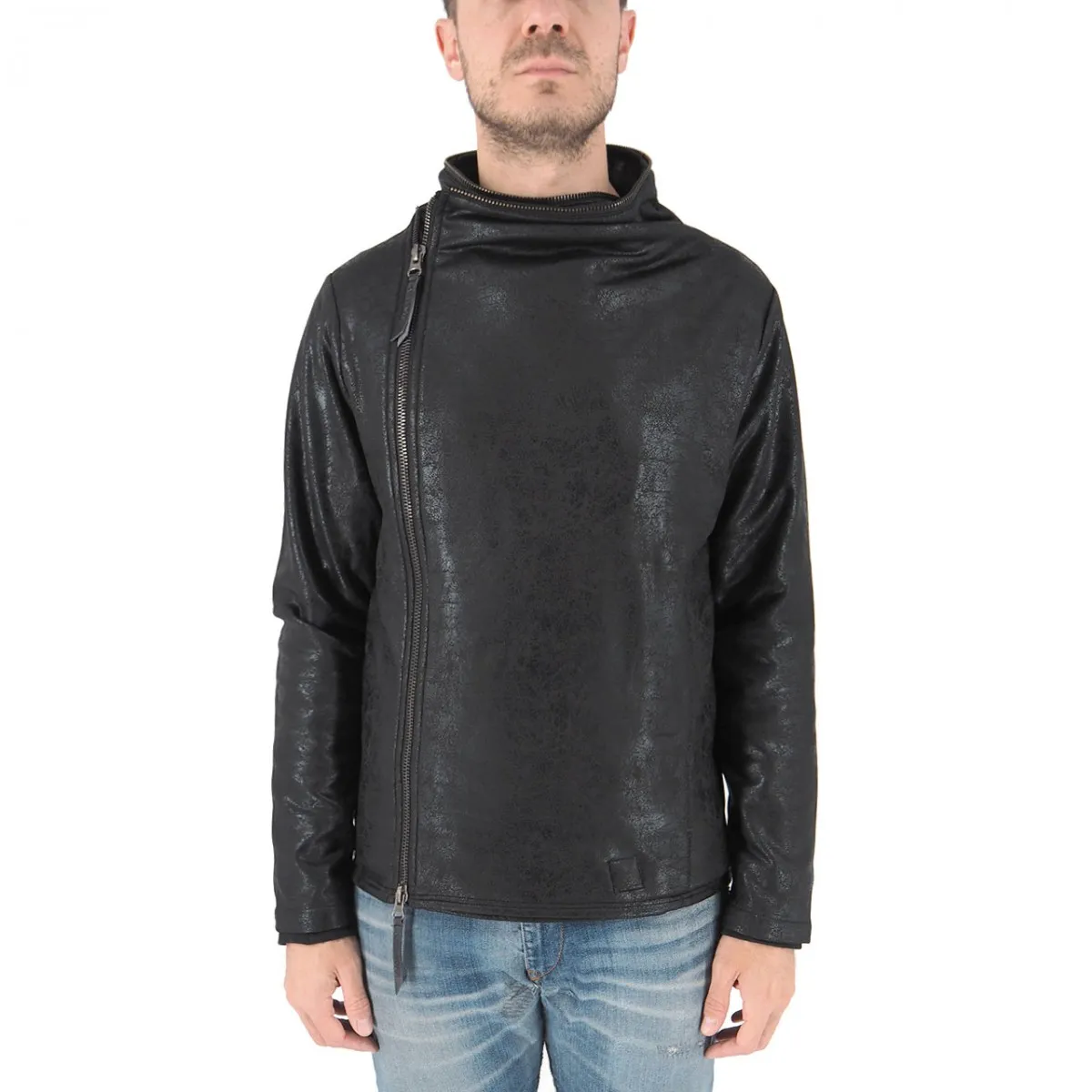 Giacca In Pelle Nero
