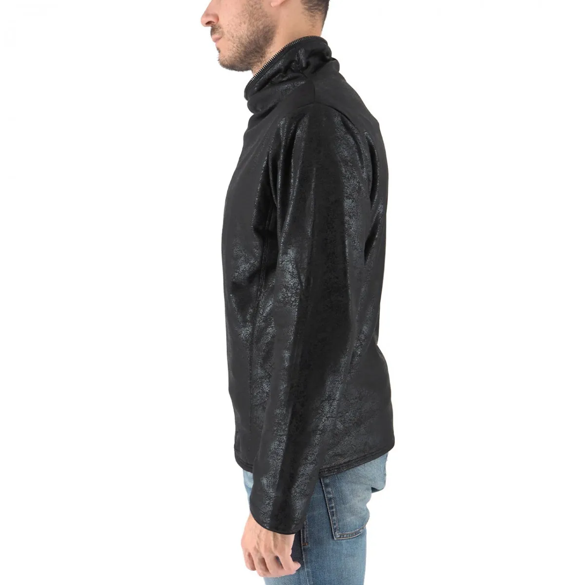 Giacca In Pelle Nero