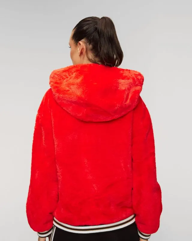 Giacca in pelliccia sintetica rossa da donna Sportalm