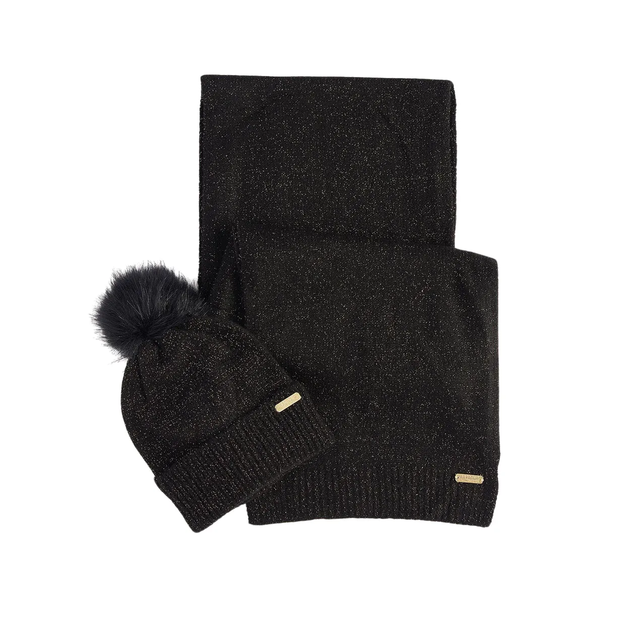 Gift Set Donna Barbour International Cappello+Sciarpa Sparkle Nero