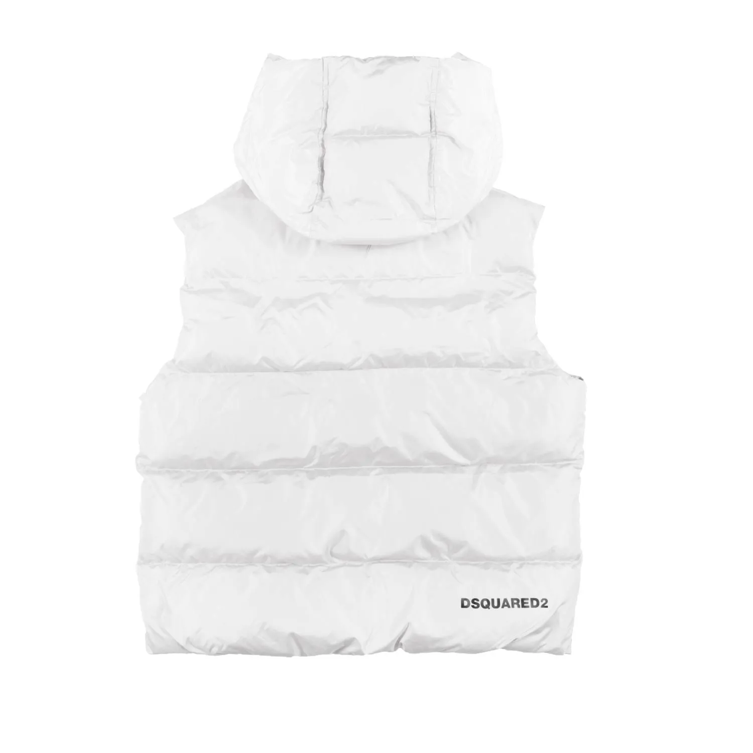 Gilet No-Gender Bianco In Nylon Trapuntato