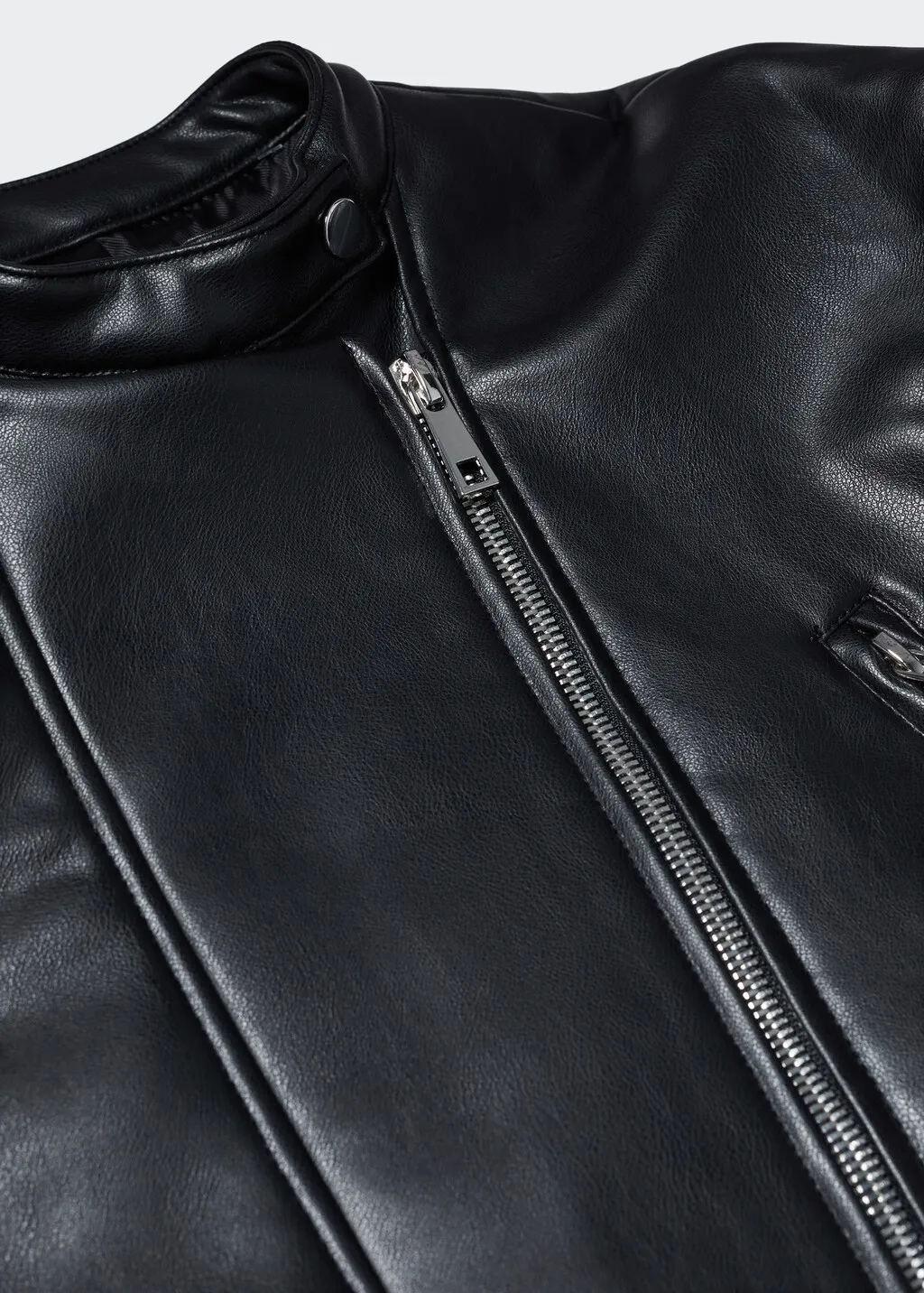 Giubbotto biker similpelle