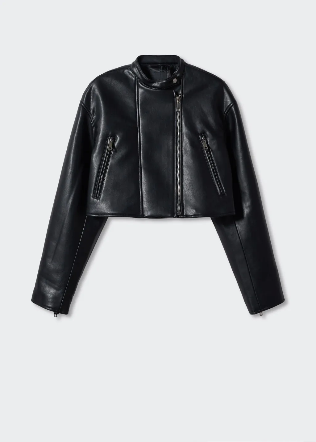 Giubbotto biker similpelle