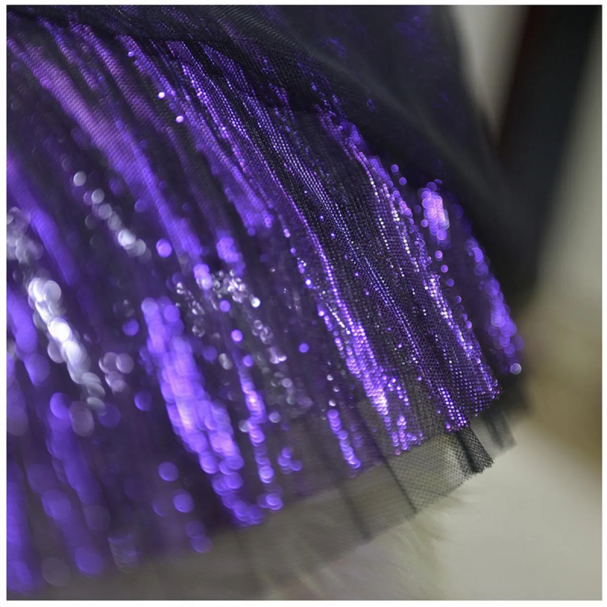 Gonna in tulle brillante a 3 strati da donna Gonna a tutù scintillante a vita alta da donna Gonna midi in rete a pieghe Saias Sp