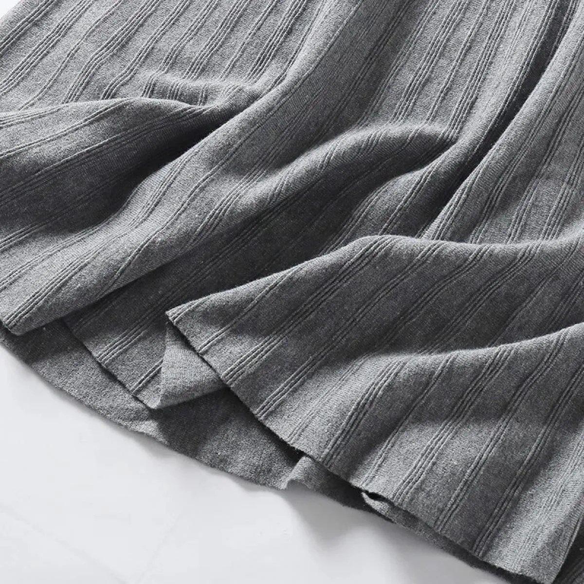 Gonna lavorata a maglia autunno inverno donna 2022 nuova gonna a pieghe calda casual femminile gonne longuette spesse eleganti g