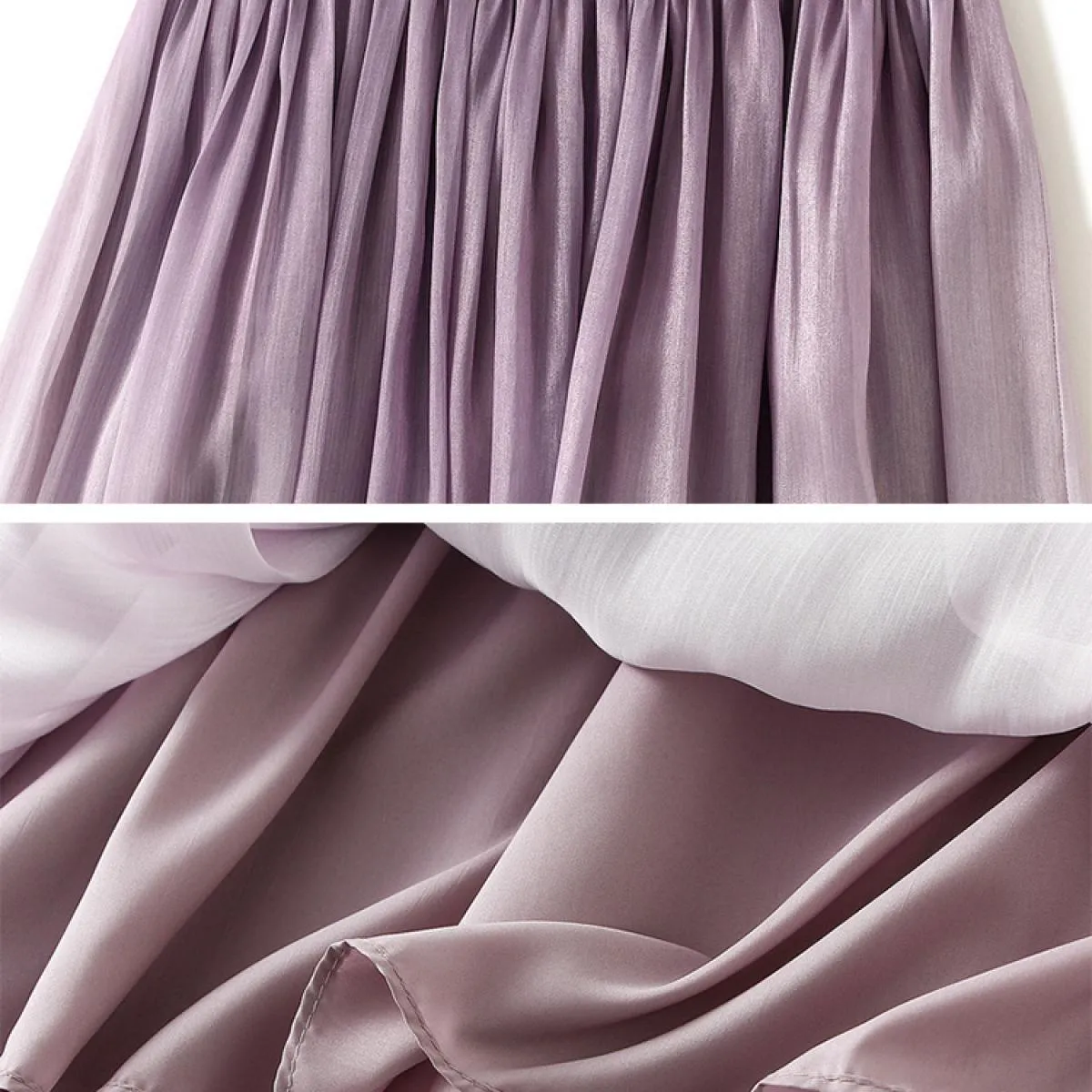 Gonna lunga midi sfumata elegante da donna stile elastico a vita alta a pieghe gonne a pieghe Gonne Gonne 2023 estate K251