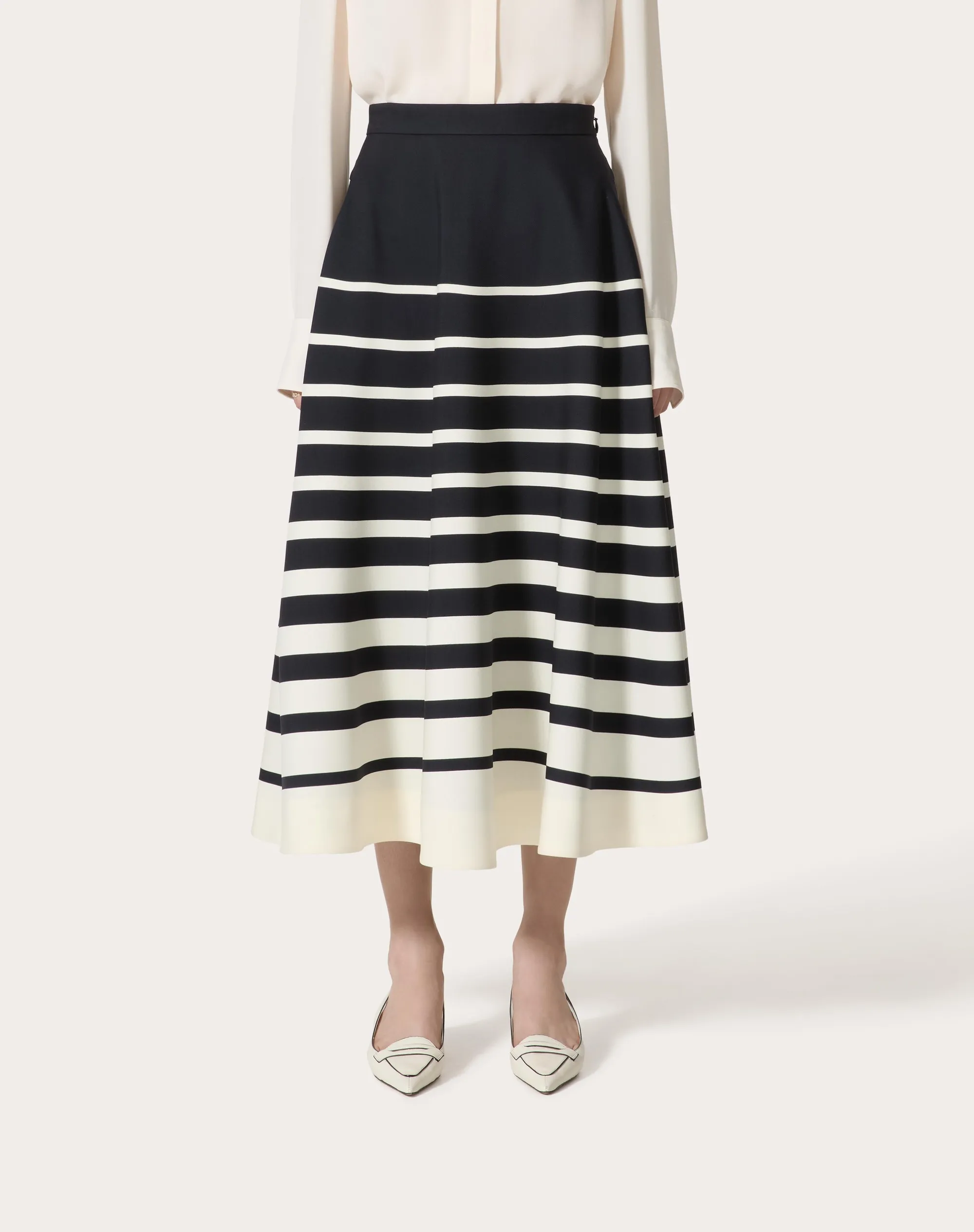 GONNA MIDI IN CREPE COUTURE VALENTINO ROOMVIEW