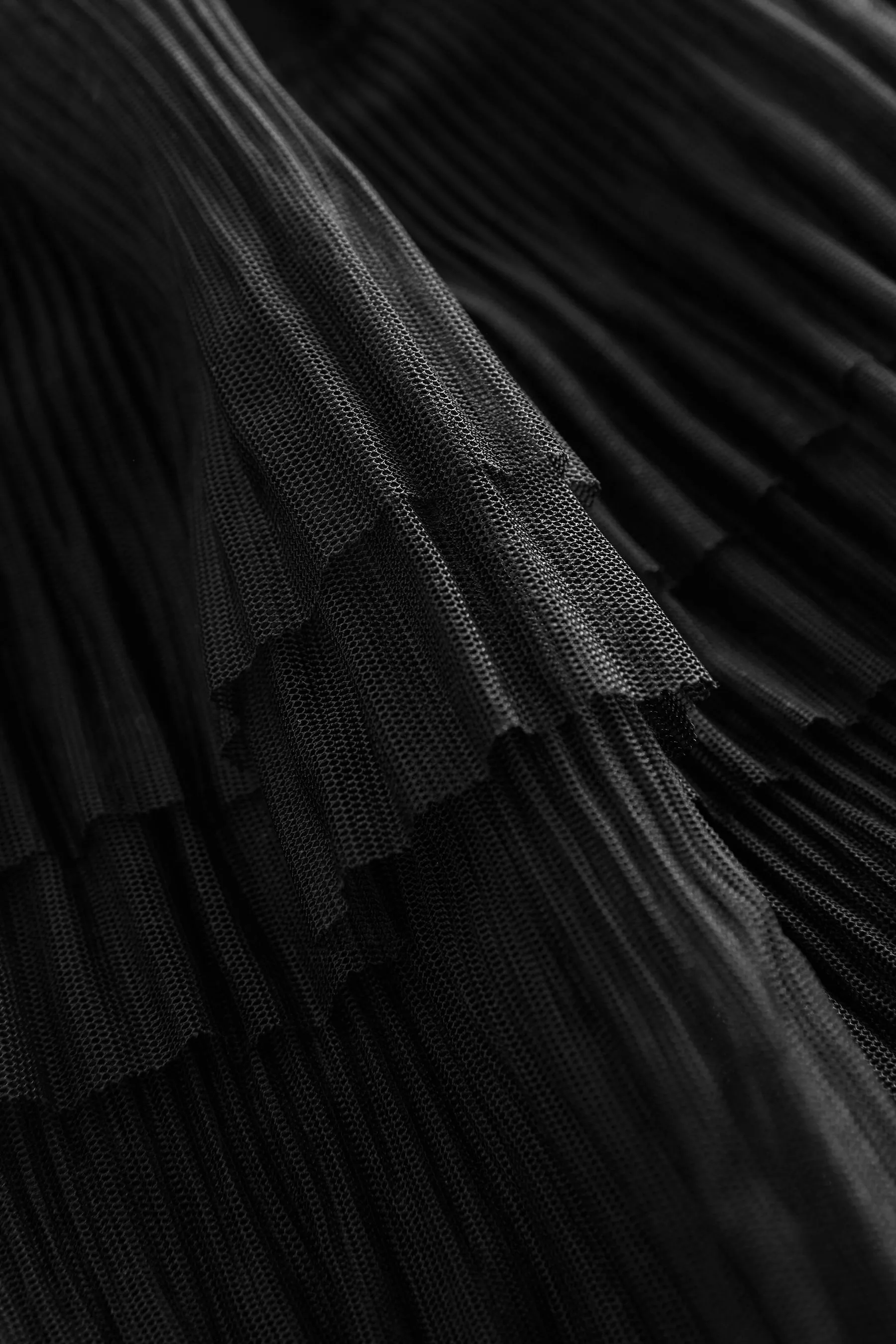 Gonna midi in tulle a rete